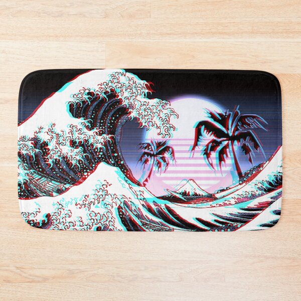 Item preview, Great Wave off Kanagawa Vaporwave Aesthetic designed and sold by ind3finite.