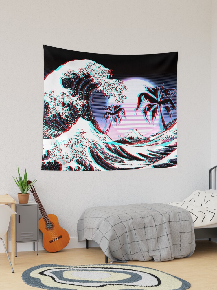 The great wave off kanagawa wall tapestry sale