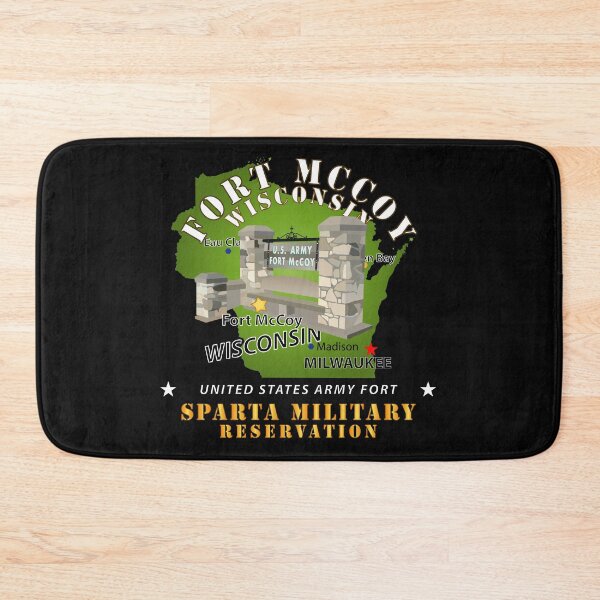 Item preview, Army - Ft McCoy WI - Sparta Military Resv - White designed and sold by Military Insignia Products.