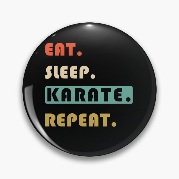 Item preview, EAT SLEEP KARATE REPEAT designed and sold by Landesign.