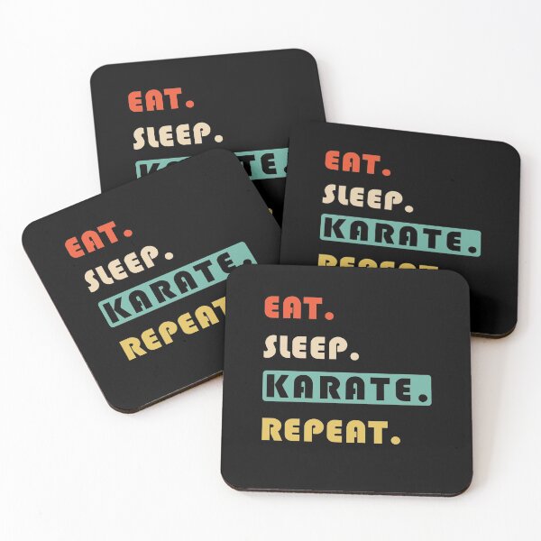 Item preview, EAT SLEEP KARATE REPEAT designed and sold by Landesign.