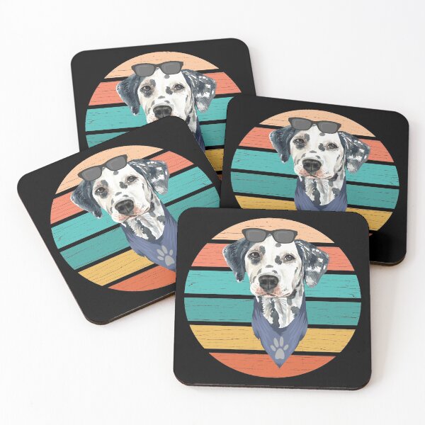 Item preview, Dalmation dog with sunglasses and bandana Retro  designed and sold by HStudioPrints.