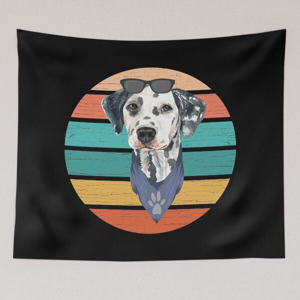 Item preview, Dalmation dog with sunglasses and bandana Retro  designed and sold by HStudioPrints.