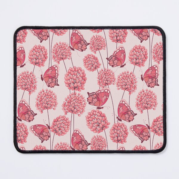 Item preview, Pink Allium and Butterflies designed and sold by Judit Gueth.