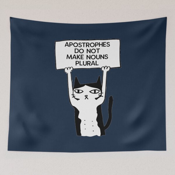 Item preview, Apostrophes do not make nouns plural cat red  designed and sold by quanpho.