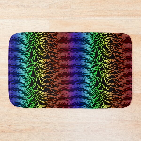 Item preview, Sound Wave - Rainbow on black background designed and sold by bunbun369.