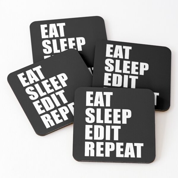 Item preview, Eat Sleep Edit Repeat T Shirt Film Student Maker Editor You Video Tube Vlog Vlogger designed and sold by quanpho.