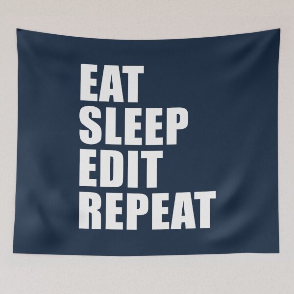 Item preview, Eat Sleep Edit Repeat T Shirt Film Student Maker Editor You Video Tube Vlog Vlogger designed and sold by quanpho.