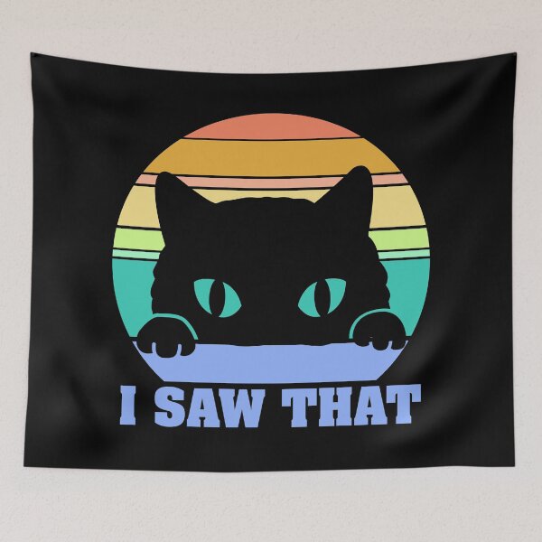 Item preview, I Saw That Sneaky Kitty Cat Spying Rainbow designed and sold by MonkeyPaper.