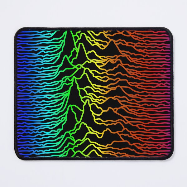 Item preview, Sound Wave - Rainbow on black background designed and sold by bunbun369.
