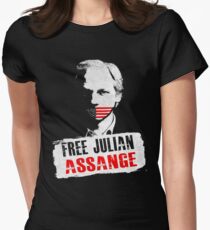 Kostenlos Julian Assange Tailliertes T-Shirt