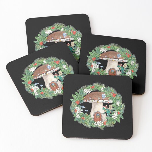 Item preview,  Christmas Frog Fairy Decorating Mushroom designed and sold by speggy.