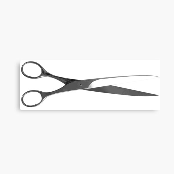 Graphic Scissors Metal Print