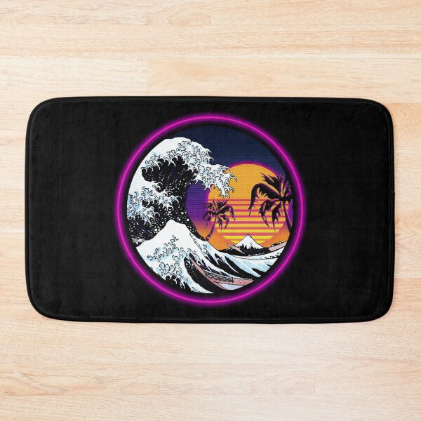 Item preview, Great Wave 80s Vaporwave Aesthetic designed and sold by ind3finite.