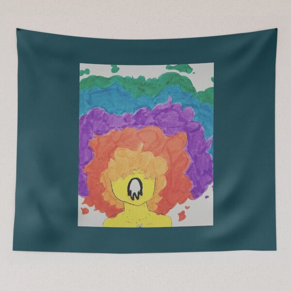 Item preview, Rainbow Afro Ghost Boy designed and sold by oceanux.