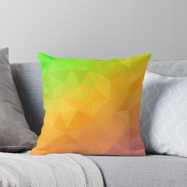 Item preview, Tropical Afternoon Green, Orange and Dark Coral Geometric Abstract Pattern designed and sold by patternsoup.