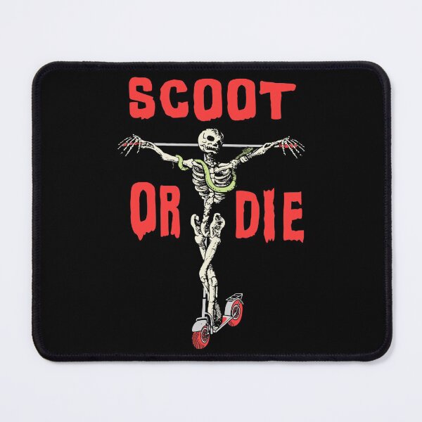 Item preview, Scoot or Die Skeleton Scooter Meme Shirt Sticker designed and sold by blueversion.