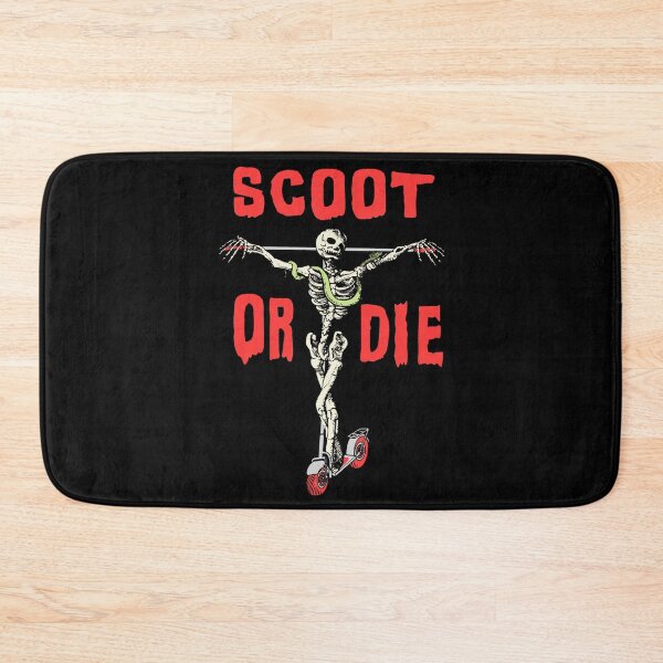 Item preview, Scoot or Die Skeleton Scooter Meme Shirt Sticker  designed and sold by blueversion.