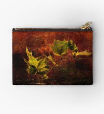 Leaves on Texture Studio Pouch