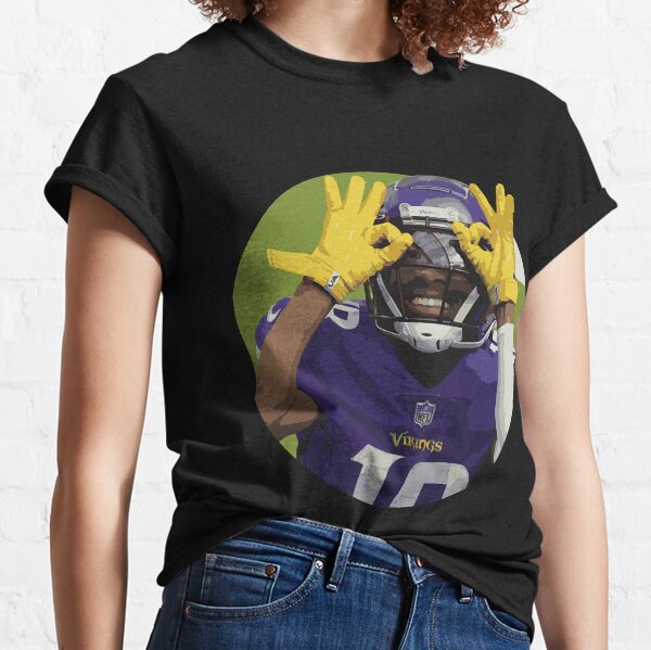 Justin Jefferson Minnesota Vikings Women's Legend Olive Salute to Service  Scoop Neck T-Shirt