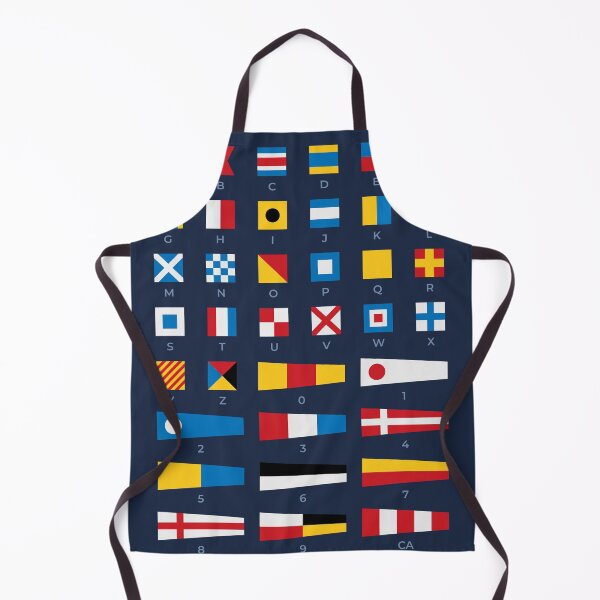 Item preview, Nautical Maritime Signal Flags Alphabet poster designed and sold by CaptainDell.