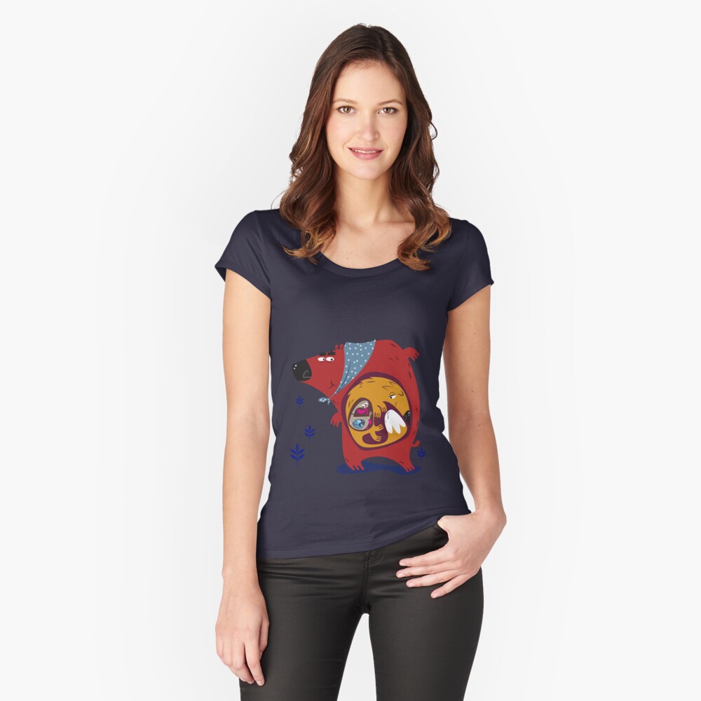 Item preview, Fitted Scoop T-Shirt designed and sold by 7115.