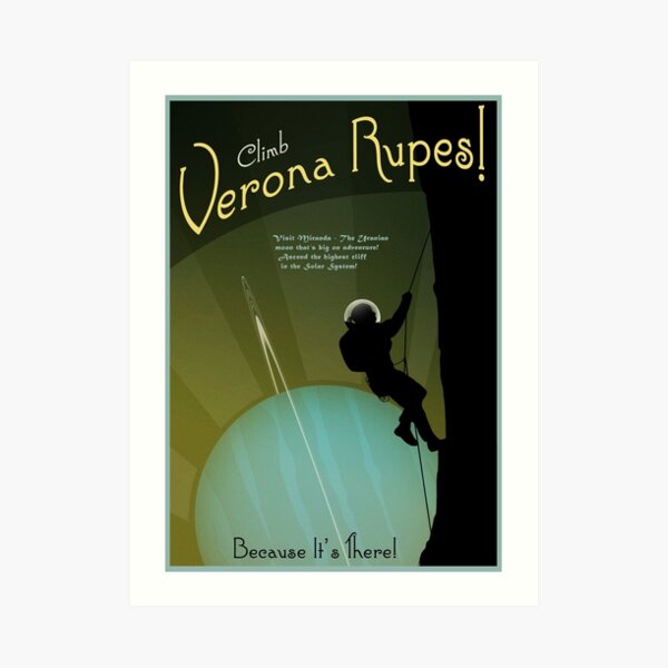 Travel Poster - Climb Verona Rupes Art Print