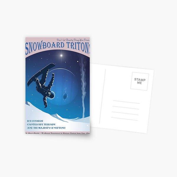 Item preview, Space Travel Poster - Snowboard Triton! designed and sold by magarlick.