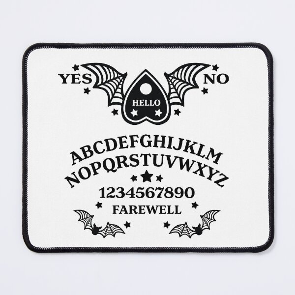 Item preview, Batwing Planchette Spirit Board - Black on White designed and sold by AliceQuinn.