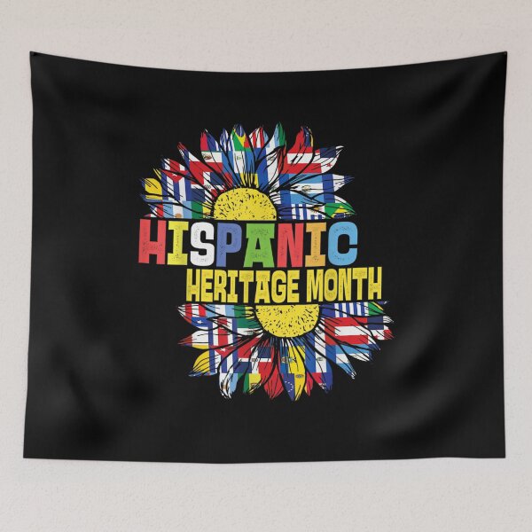 Item preview, Hispanic Heritage Month Sunflower All Latino Countries Flags designed and sold by TERRYCOXSHOP.
