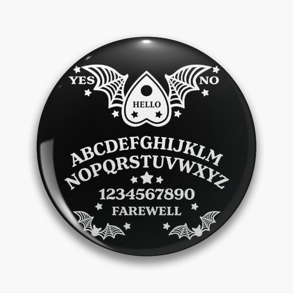 Item preview, Batwing Planchette Spirit Board - White on Black designed and sold by AliceQuinn.