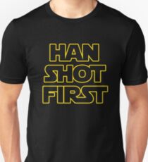 han solo shot first t shirt