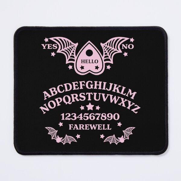 Item preview, Batwing Planchette Spirit Board - Pink on Black designed and sold by AliceQuinn.