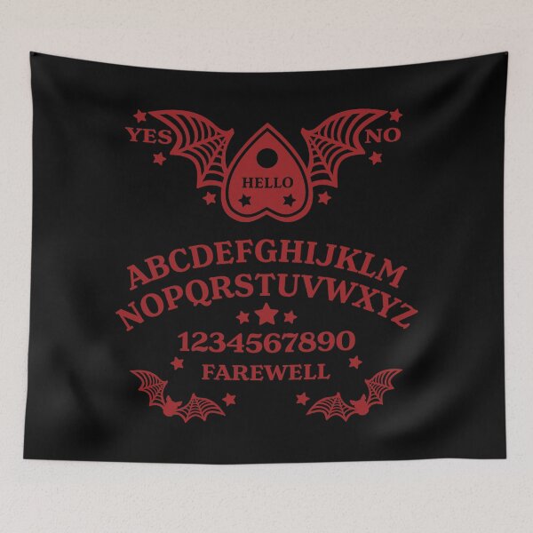 Item preview, Batwing Planchette Spirit Board - Red on Black designed and sold by AliceQuinn.