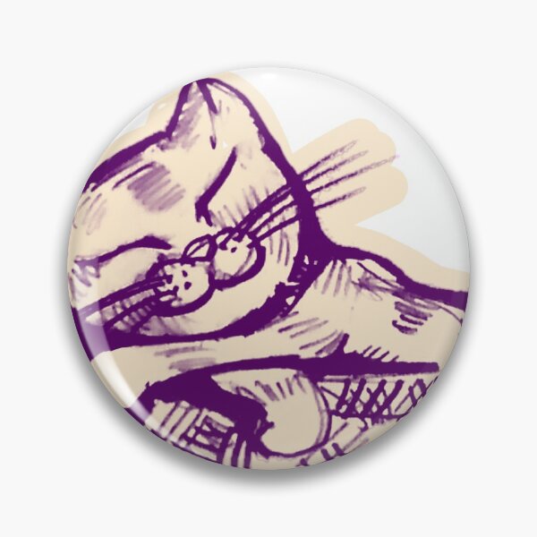 Item preview, Cute cat having a nap in a basket designed and sold by manuelunsui.