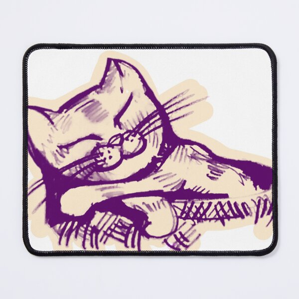 Item preview, Cute cat having a nap in a basket designed and sold by manuelunsui.
