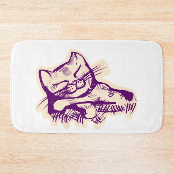 Item preview, Cute cat having a nap in a basket designed and sold by manuelunsui.