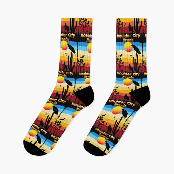 Item preview, Boulder City Nevada NV  Cactus Vulture Coyote Sunset Retro Desert designed and sold by Cuatrocaminos.