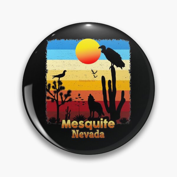 Item preview, Mesquite Nevada NV  Cactus Vulture Coyote Sunset Retro Desert designed and sold by Cuatrocaminos.