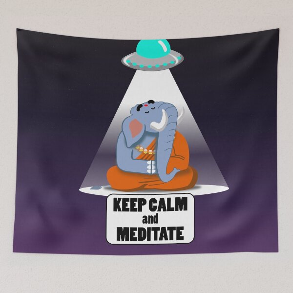 Item preview, Keep calm and meitate 32 designed and sold by Regulus9.