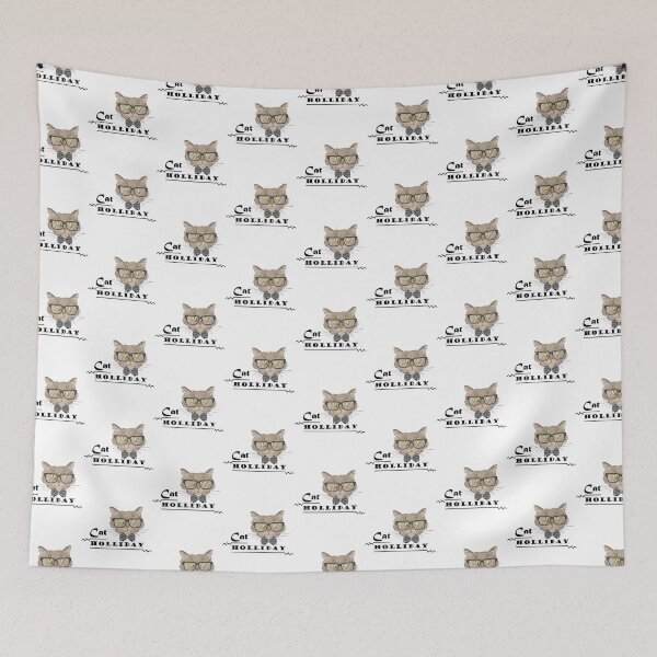 Item preview, cat holliday and Cat Wearing glasses Gift Crappy Design Gift for Mom Wife and friend or girlfriend                     designed and sold by orchidshirtss.