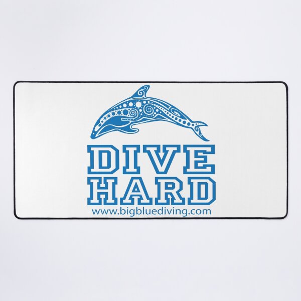 Item preview, Dive Hard Logo Blue designed and sold by BigBlueDiving.