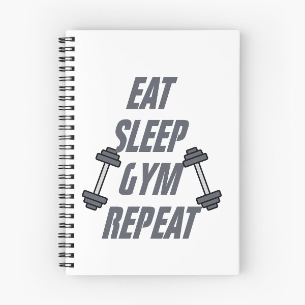 Item preview, Eat Sleep Gym Repeat Dumbbells Shirt designed and sold by KylesCreations.