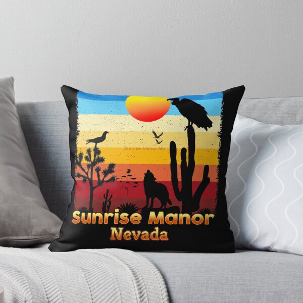 Item preview, Sunrise Manor Nevada NV  Cactus Vulture Coyote Sunset Retro Desert designed and sold by Cuatrocaminos.
