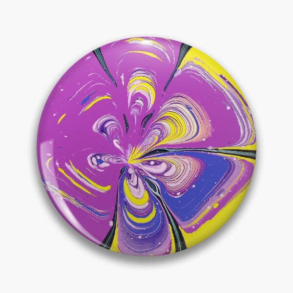 Aperçu de l'œuvre Motif cool avec des nuances de bleu, de jaune et de violet. créée et vendue par Dog Hair and Healing.