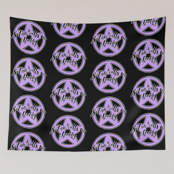 Item preview, Satan calls me daddy pentagram designed and sold by AlkalineKittyxx.