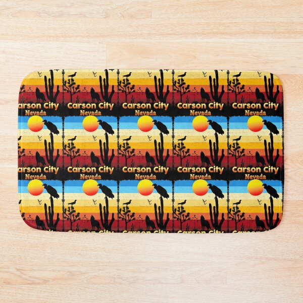 Item preview, Carson City Nevada NV  Cactus Vulture Coyote Sunset Retro Desert designed and sold by Cuatrocaminos.