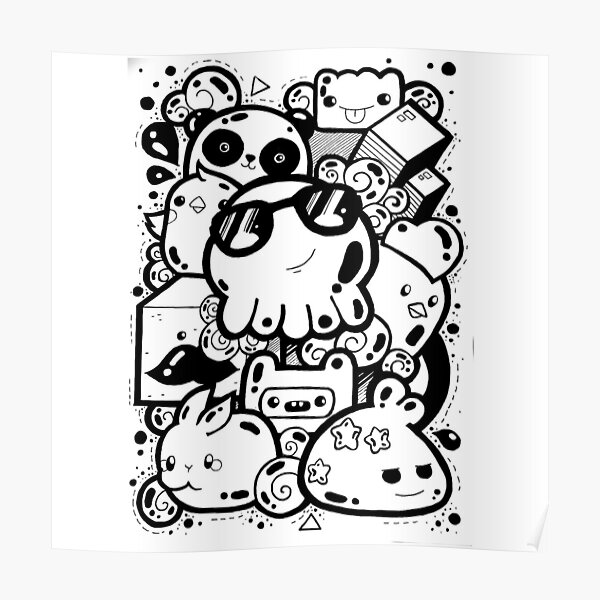 "Doodle Art" Poster for Sale by KakuNemu Redbubble