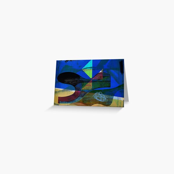 UltramarineNightAbstract Greeting Card