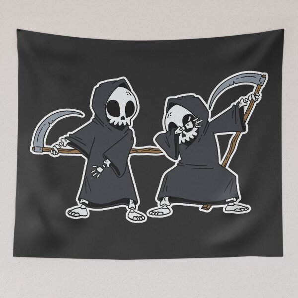 Item preview, Flossing & Dabbing Grim Reapers // Funny Halloween Dancing designed and sold by SLAG-Creative.